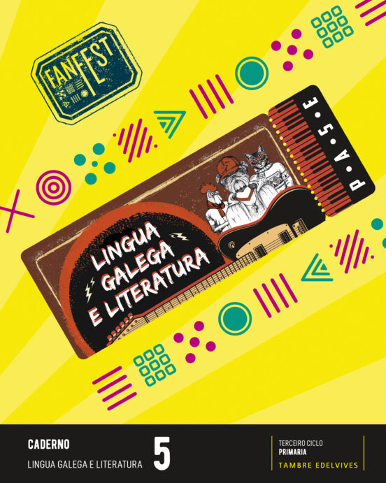 Lingua Galega e Literatura 5º Primaria Caderno Proyecto Fanfest Ed 202