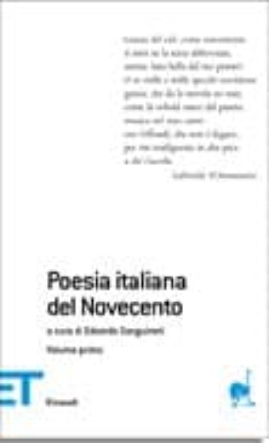 Poesia Italiana del Novecento
