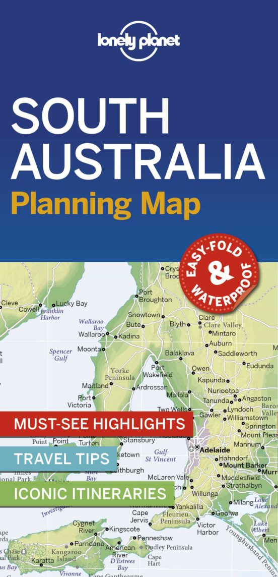 Lonely Planet South Australia Planning Map 1 2019