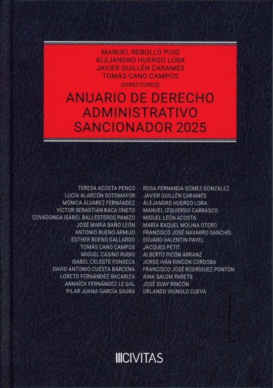 Anuario De Derecho Administrativo Sancionador 2025