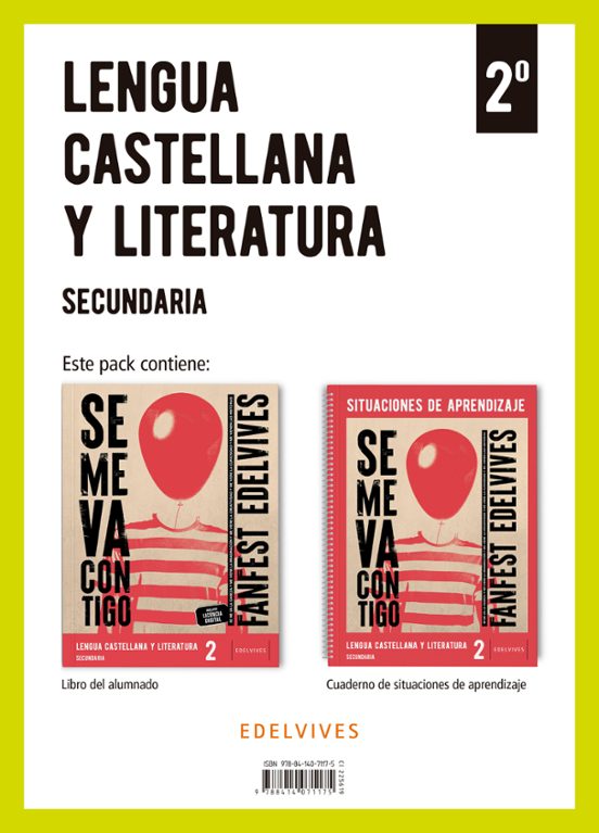Lengua Castellana y Literatura 2.º ESO + Cuaderno Situaciones de Apren