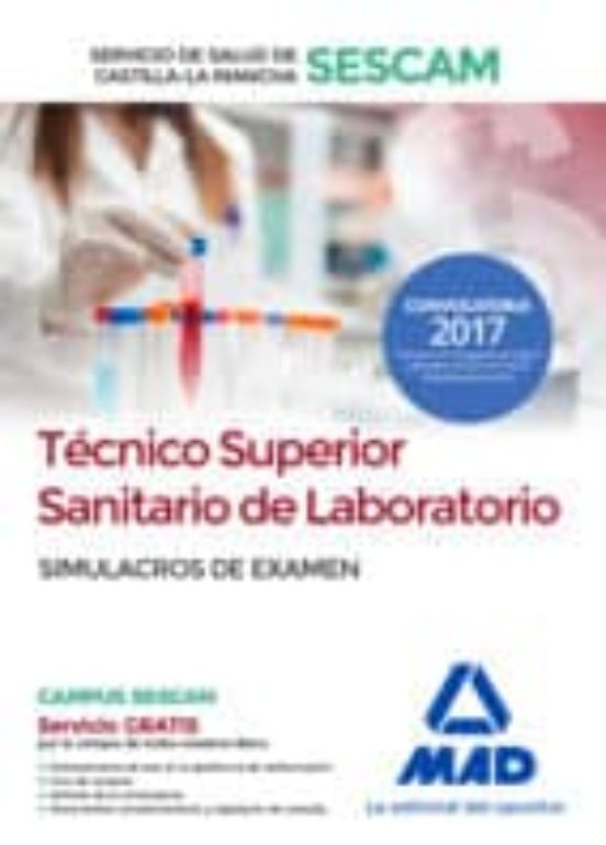 Técnico Superior Sanitario De Laboratorio Del Servicio De Salud De Castilla-La Mancha . Simulacro De Examen