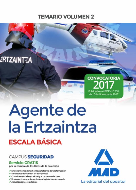 Agente De La Ertzaintza Escala Basica: Temario