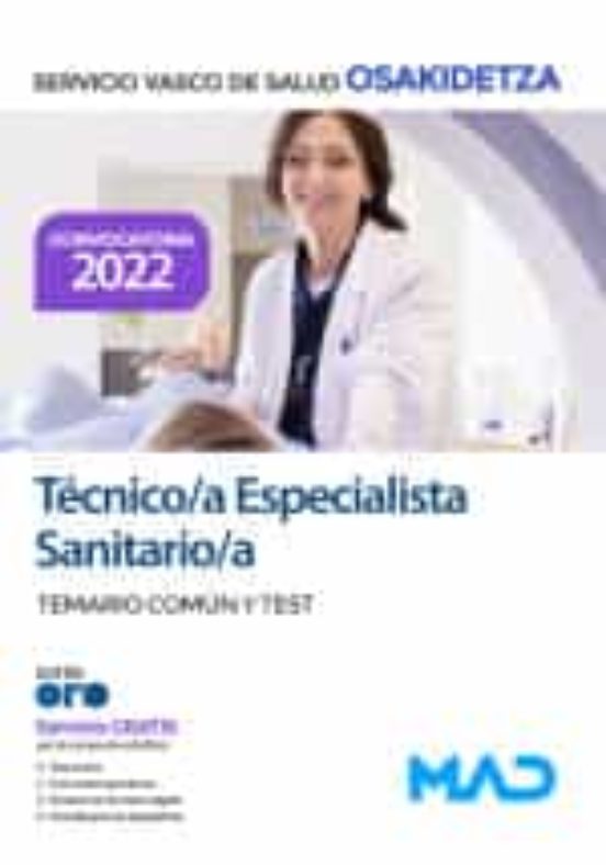 Técnico/a Especialista Sanitario De Osakidetza Servicio Vasco De Salud