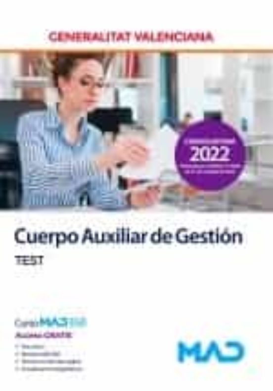 Cuerpo Auxiliar De Gestión De La Generalitat Valenciana. Test