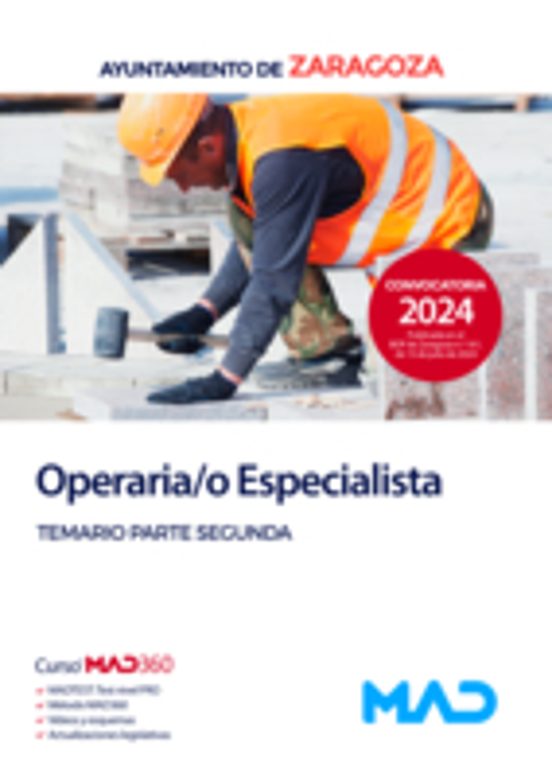 Operaria/o Especialista. Temario Parte Segunda