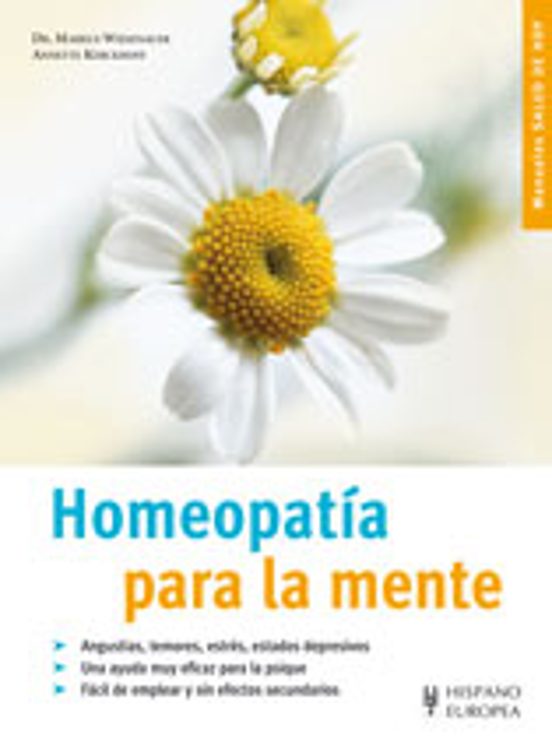 Homeopatia Para La Mente : Manuales Salud De Hoy