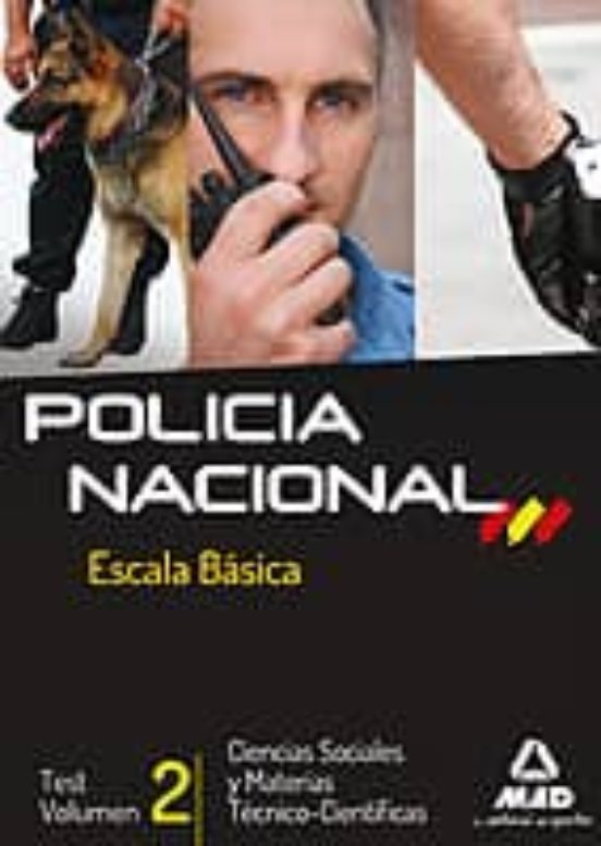 Escala Basica De Policia Nacional. Test Ciencias Sociales Y Mater Ias