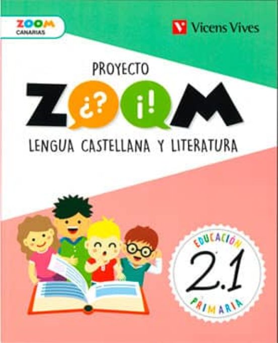 Portada de Lengua 2º Educacion Primaria Trimestral Canarias Proyecto Zoom Ed . 20