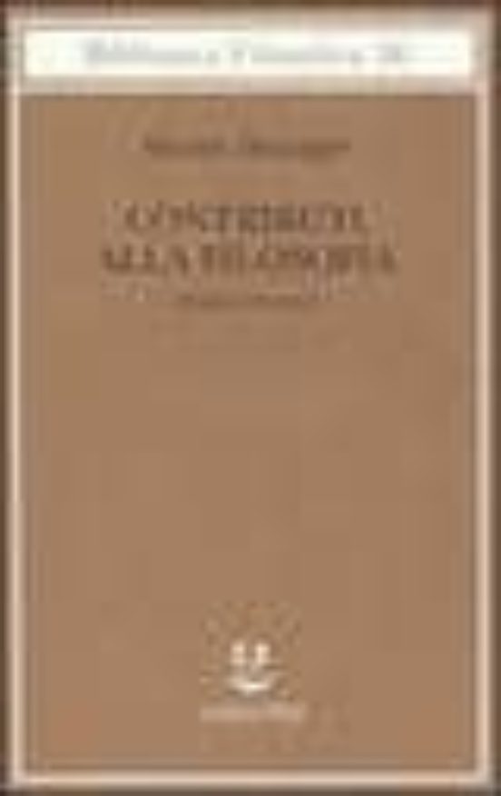 Contributi Alla Filosofia