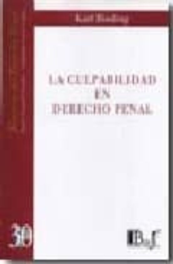 Culpabilidad En El Derecho Penal