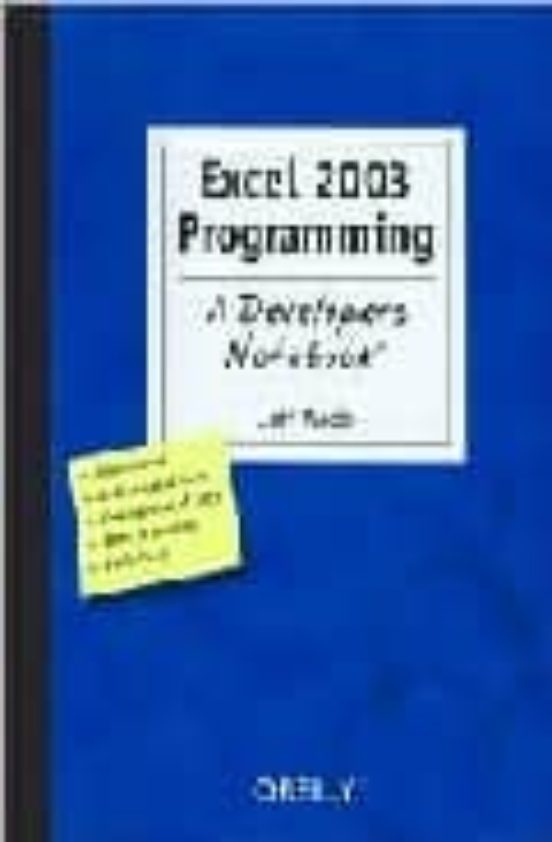 Excel 2003 Programming: A Developers Notebook