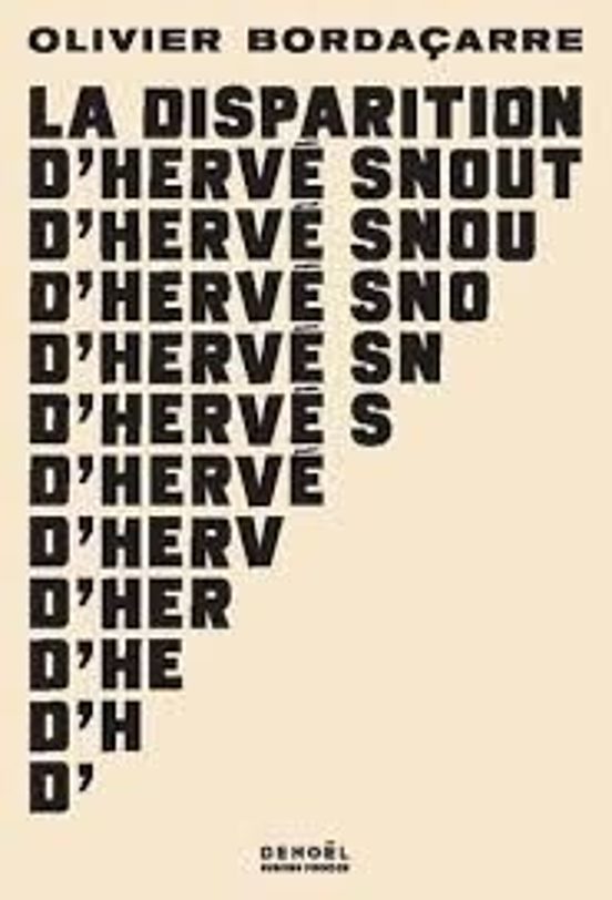 La Disparition D Hervé Snout