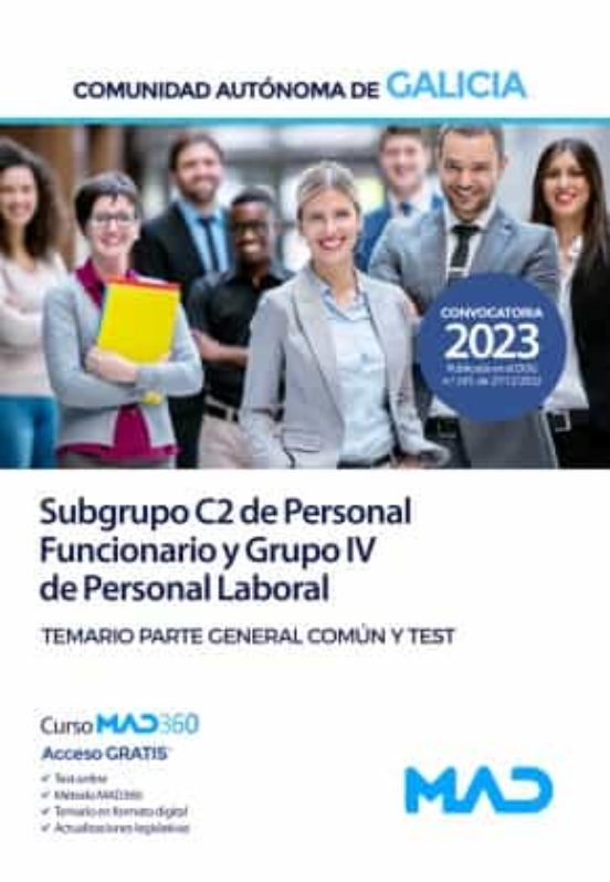 Subgrupo C2 De Personal Funcionario Y Grupo Iv De Personal Laboral. Te