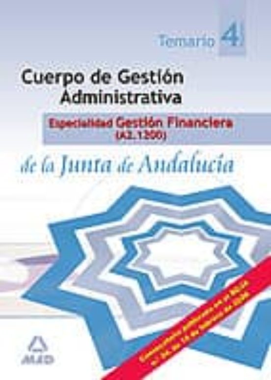 Temario Cuerpo Gestion Administrativa Especialidad Financiera