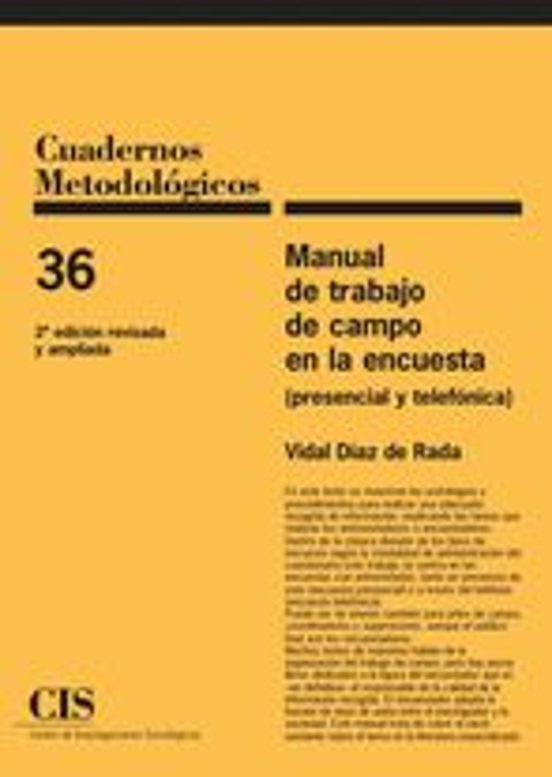 Manual De Trabajo De Campo De La Encuesta