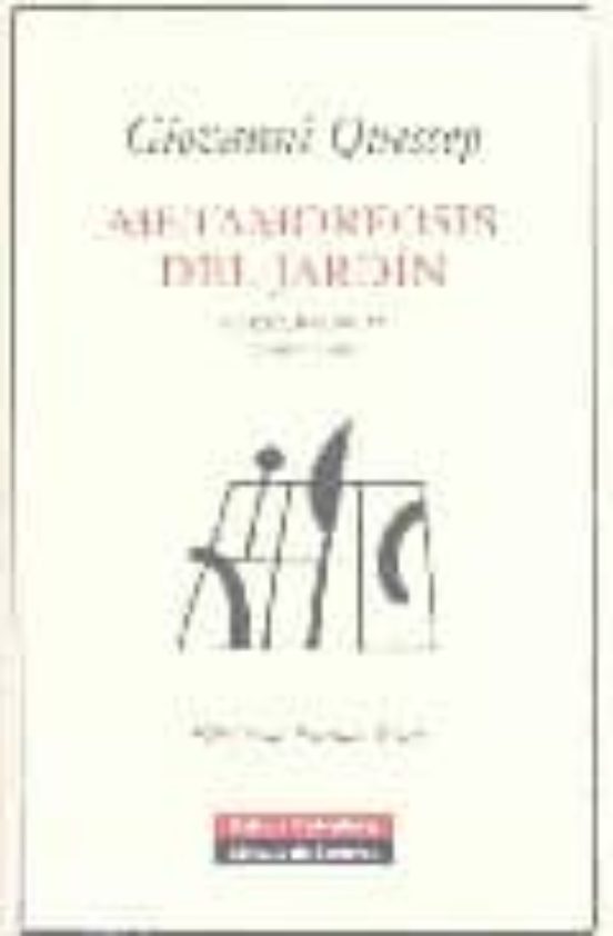 Metamoforsis del Jardin: Poesia Reunida 1968-2006