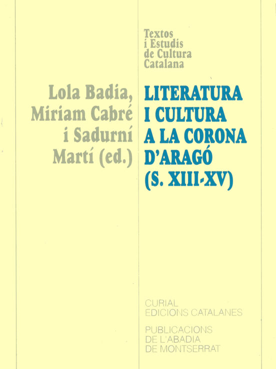 Literatura I Cultura A La Corona Darago Segles Xiii-xv
