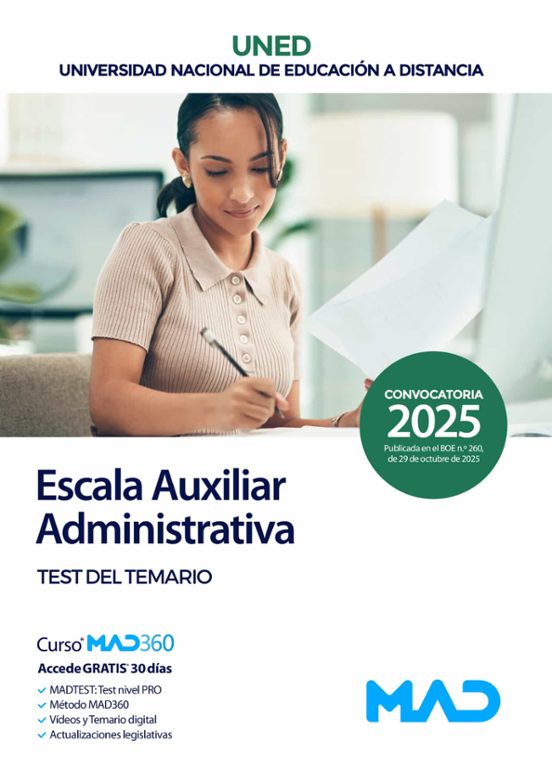 Escala Auxiliar Administrativa. Test Del Temario