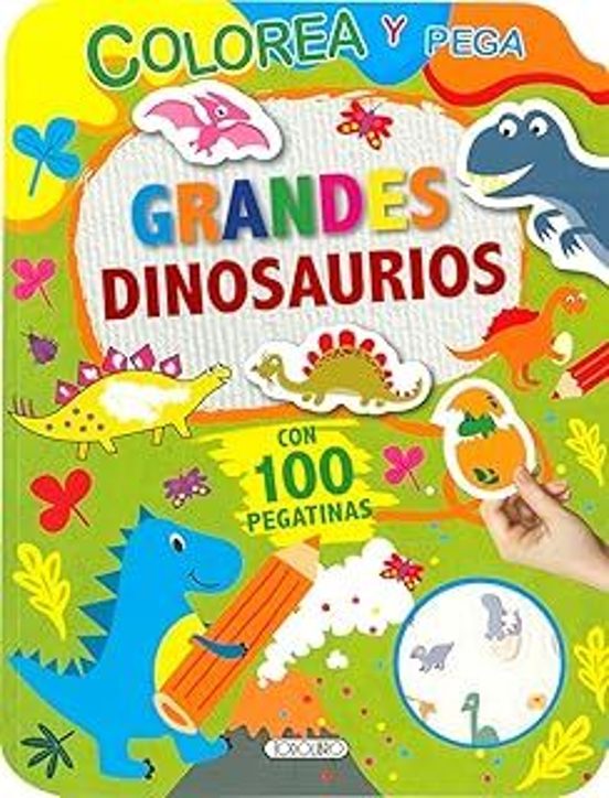 Grandes Dinosaurios. Colorea Y Pega