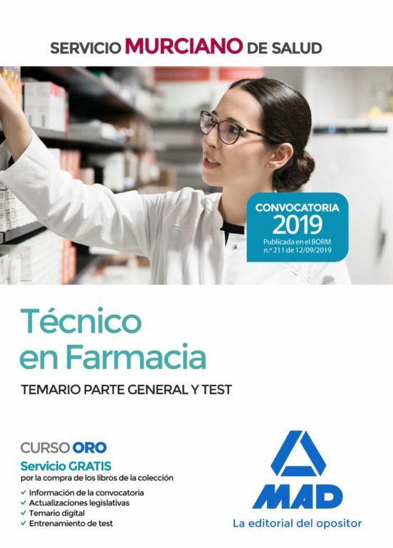 Técnico En Farmacia Del Servicio Murciano De Salud Temario Parte Gener