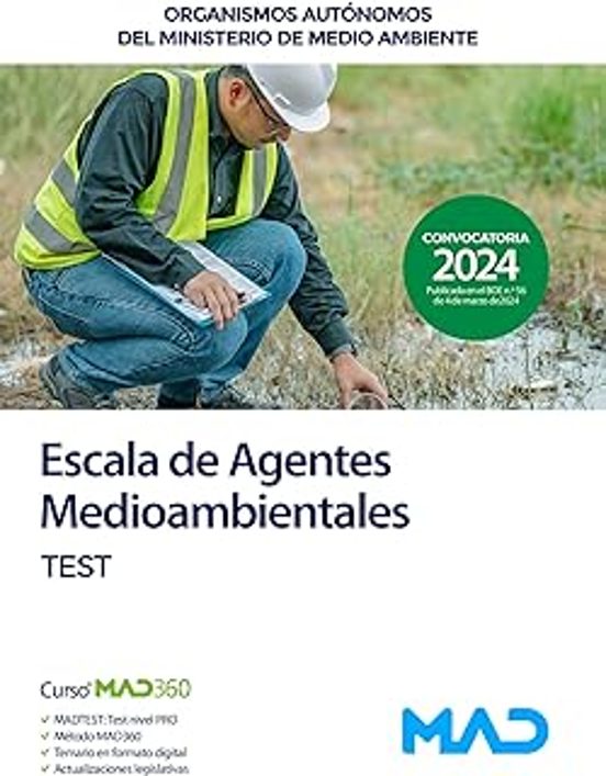 Escala De Agentes Medioambientales: Test Del Temario: Organismos Autónomos Del Ministerio De Medio Ambiente