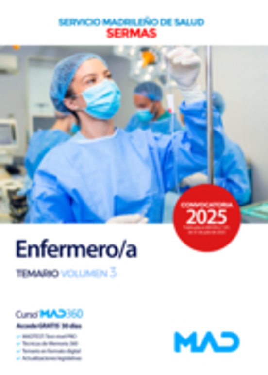 Enfermero. Temario Vol. 3: Servicio Madrileño De Salud