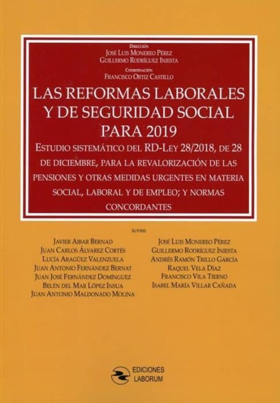 Las Reformas Laborales Y De Seguridad Social Para 2019