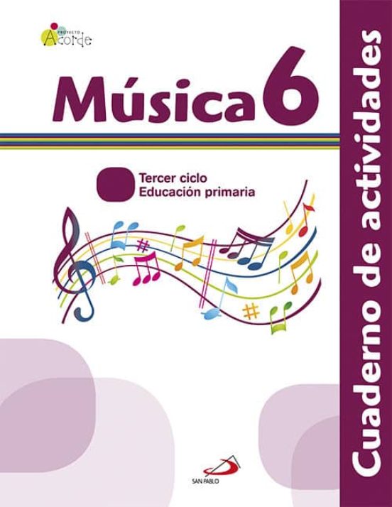 Musica 6º Educacion Primaria Acorde Cuaderno