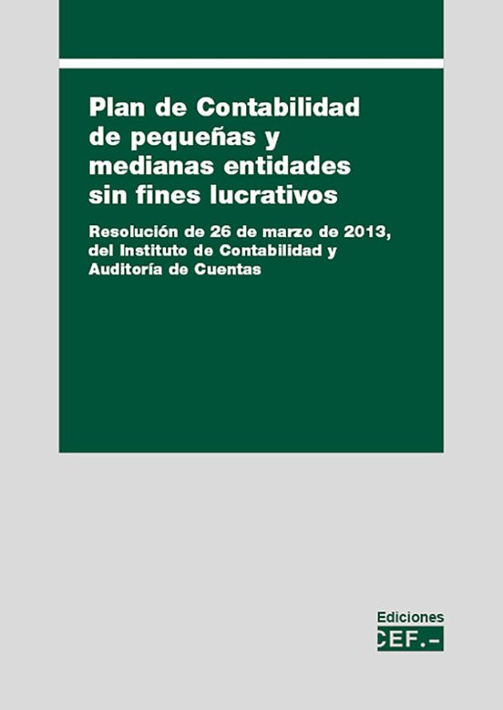 Plan De Contabilidad De Pequeñas Y Medianas Entidades Sin Fines Lucrativos