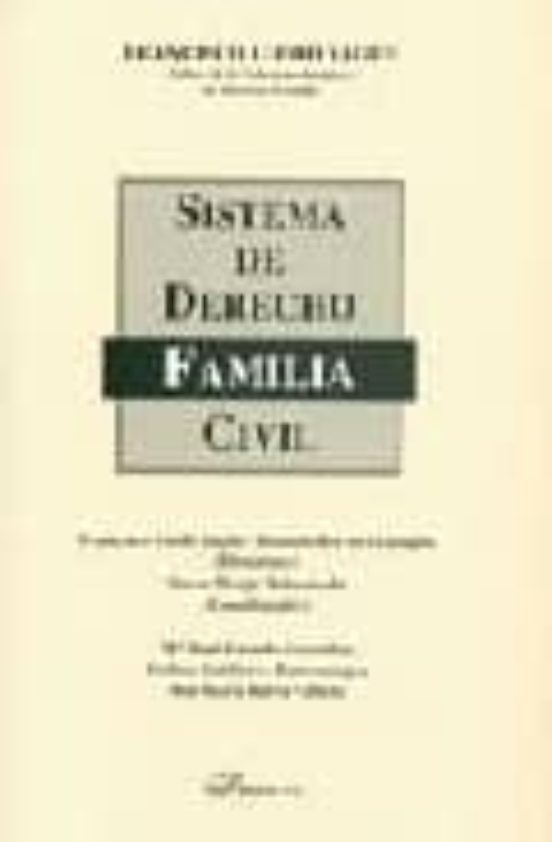 Sistema De Derecho Civil: Familia