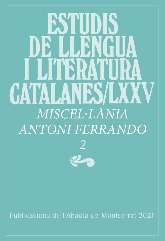 Miscel·lania Antoni Ferrando Vol 2