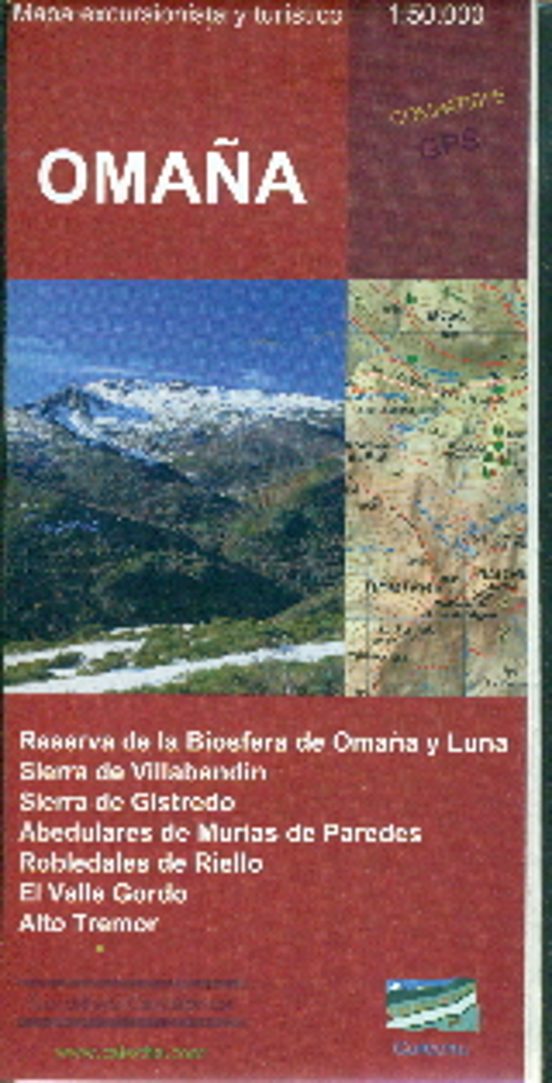 Omaña: Mapa Excursionista Y Turistico 1:50.000