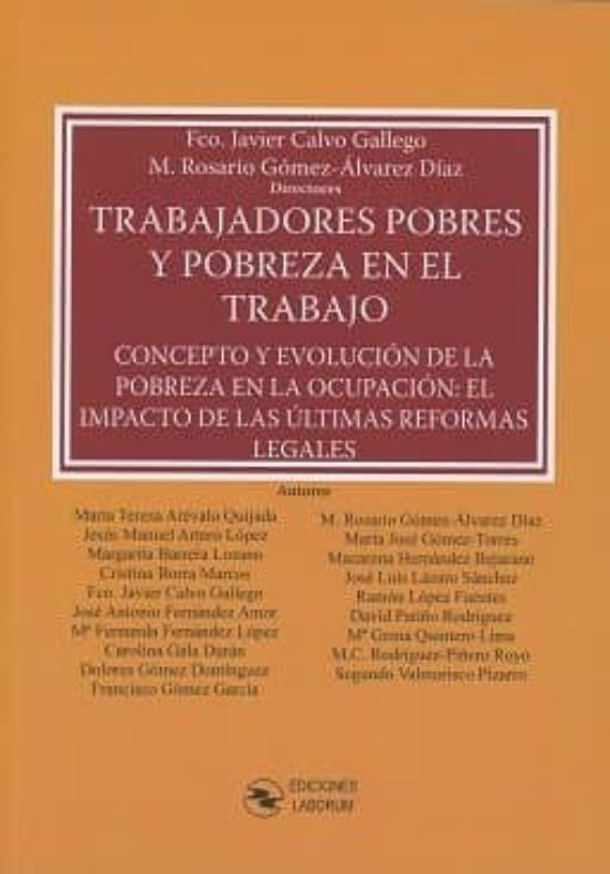Trabajadores Pobres Y Pobreza En El Trabajo