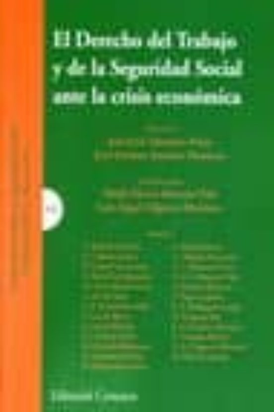 Derecho Del Trabajo Y De La Seguridad Social Ante La Crisis Econo Mica