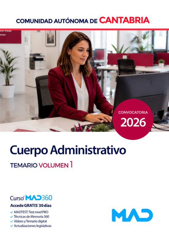 Cuerpo Administrativo. Comunidad Autónoma de Cantabria. Temario V Olum