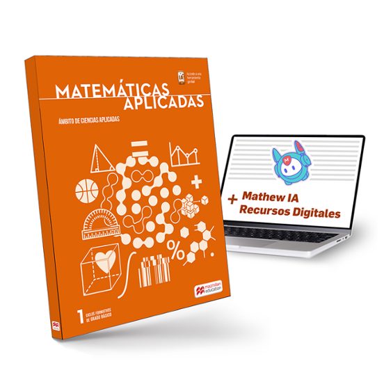Grado Básico Matemáticas 1 - Libro de texto en formato físico de Matemáticas Aplicadas