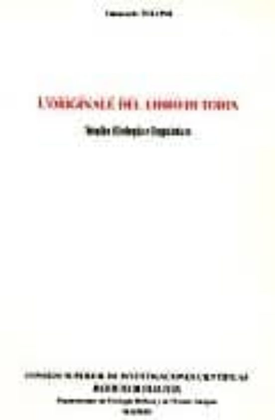L Originale Del Libro Di Tobia. Studio Filologico-linguistico