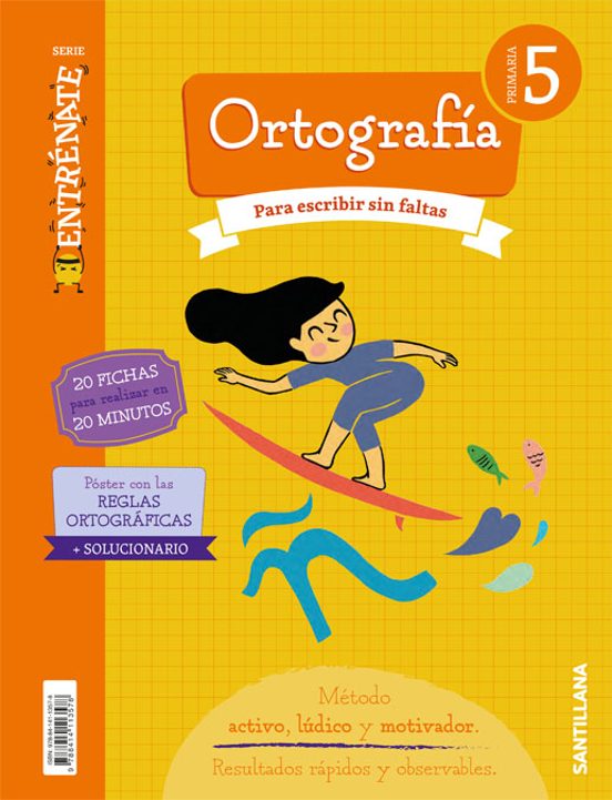 Entrénate. Cuaderno Ortografía 5 Primaria