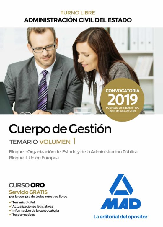 Cuerpo De Gestión De La Administración Civil Del Estado . Temario Volumen 1