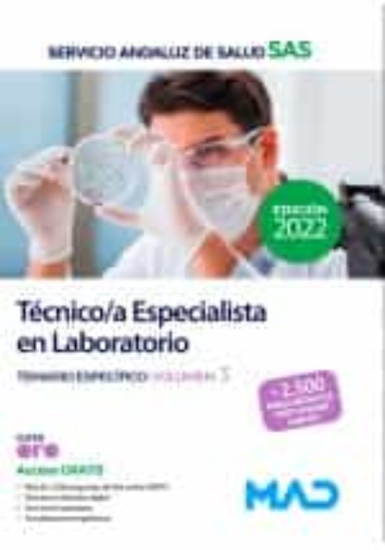 Técnico/a Especialista En Laboratorio Del Servicio Andaluz De Salud. Temario Específico Volumen 3