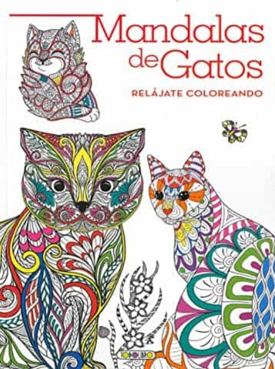 Mandalas De Gatos Relajate Coloreando