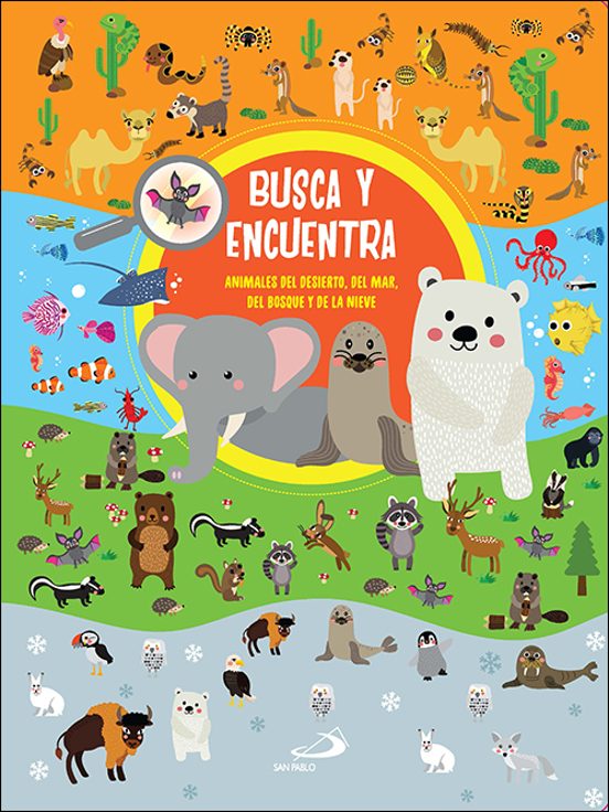 Busca Y Encuentra Animales Del Desierto Del Mar Del Bosque Y De La Nie