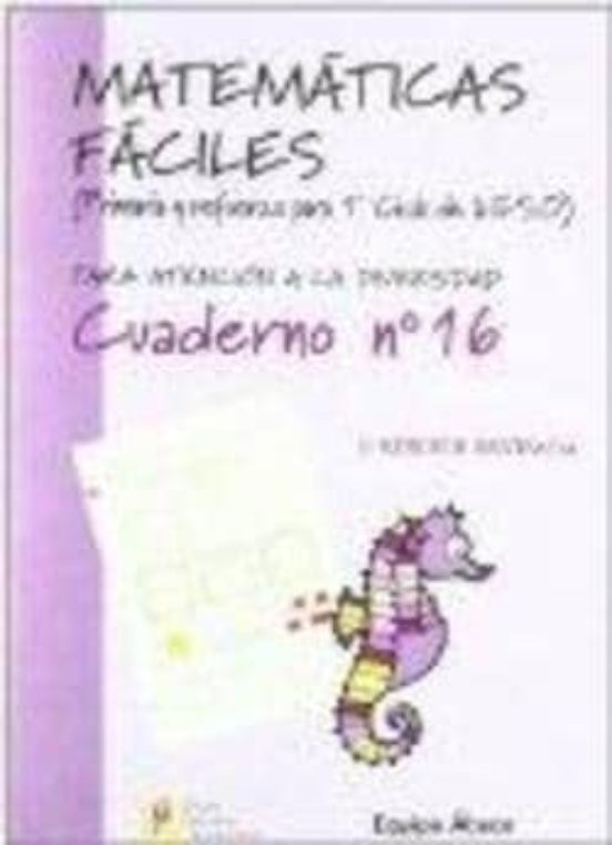 Matematicas Faciles Cuaderno Nº16