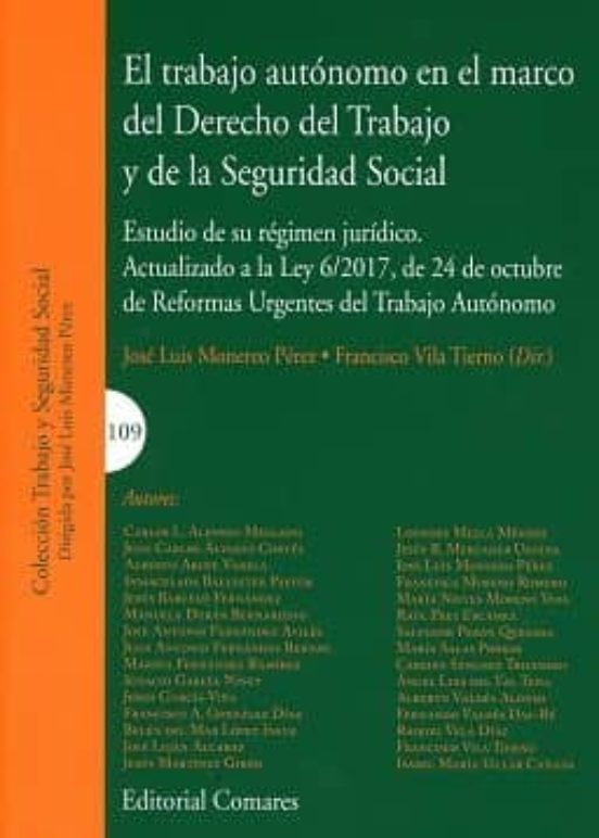 Trabajo Autonomo En El Marco Del Derecho Del Trabajo Y De La Segu Rida