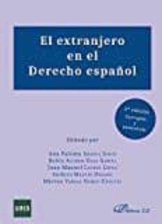 El Extranjero En El Derecho Español 2 Edicion