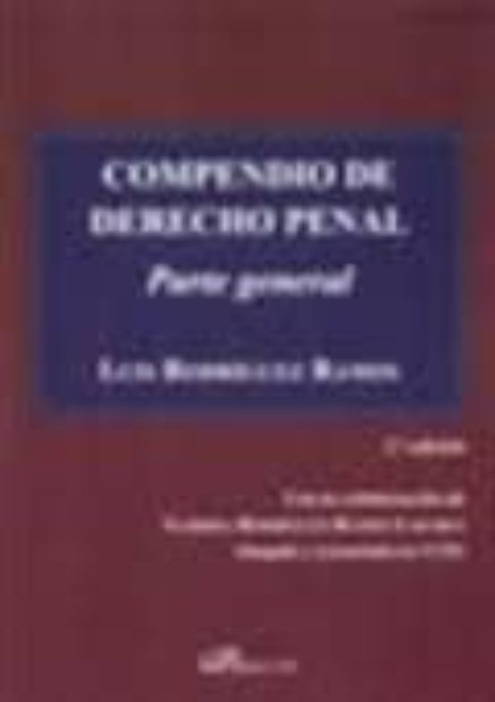 Compendio De Derecho Penal: Parte General