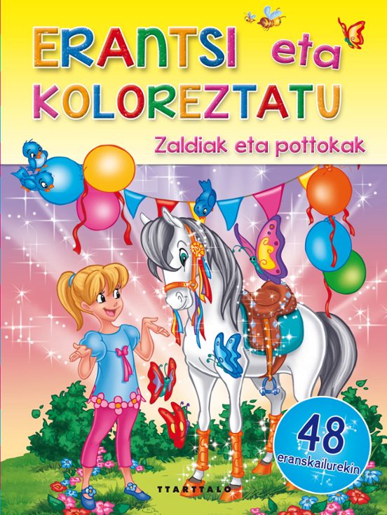 Zaldiak Eta Pottokak-erantsi Eta Koloreztatu