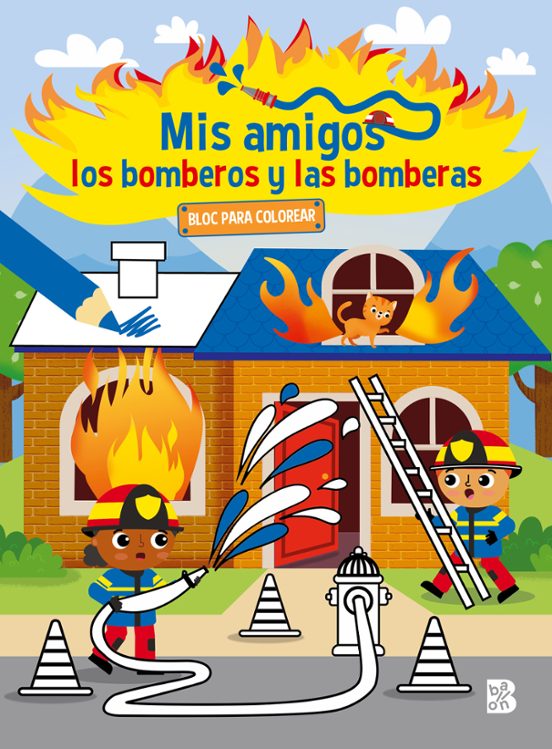 Mis Amigos Los Bomberos Y Las Bomberas - Bloc Para Colorear