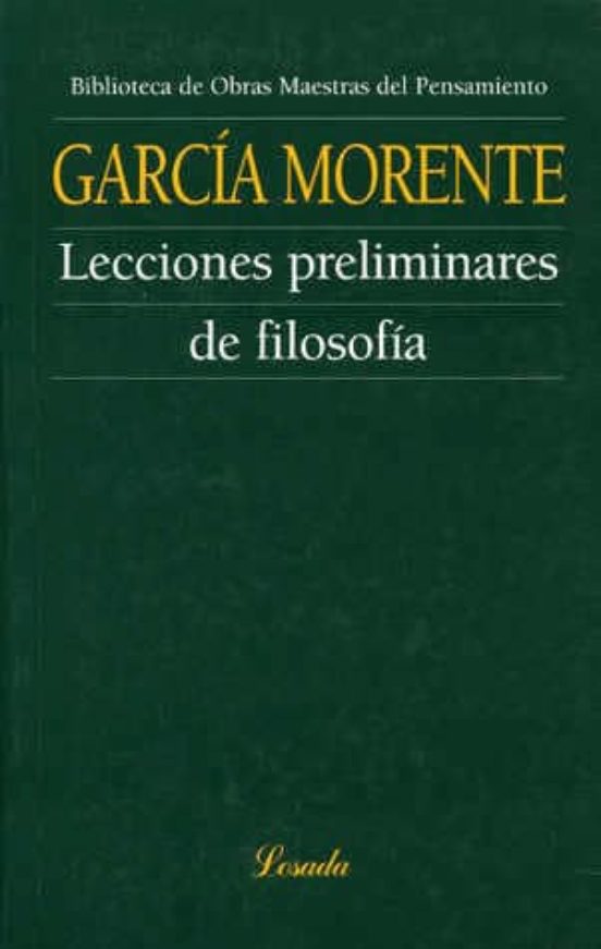 Lecciones Preliminares de Filosofia